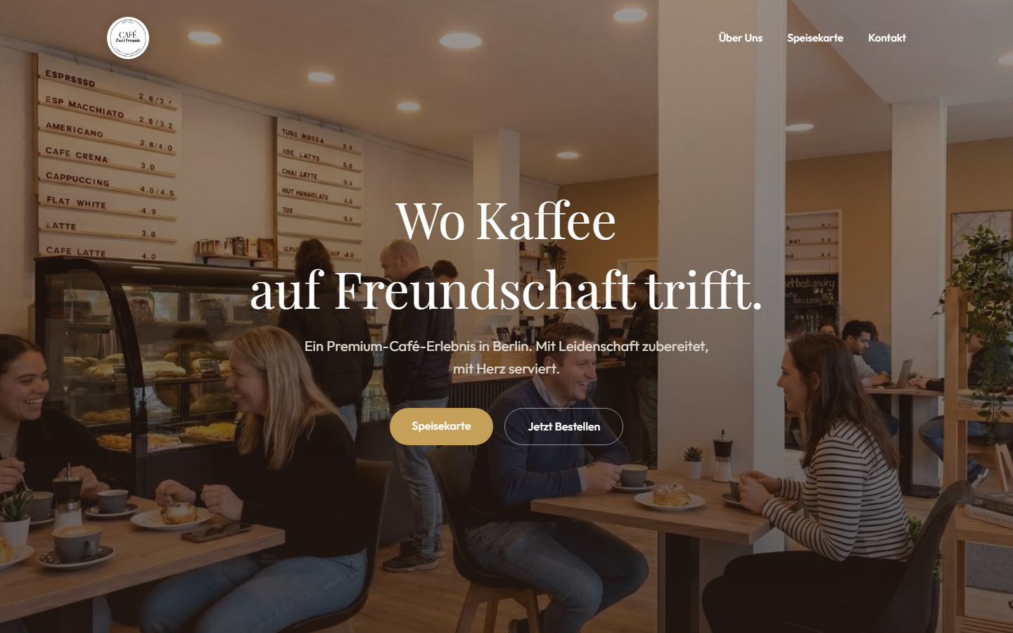 Café Zwei Freunde — Premium Coffee & Bakery screenshot
