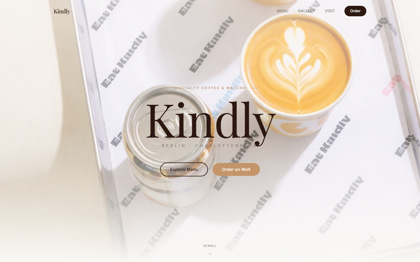 Kindly Berlin — Specialty Coffee & Matcha screenshot